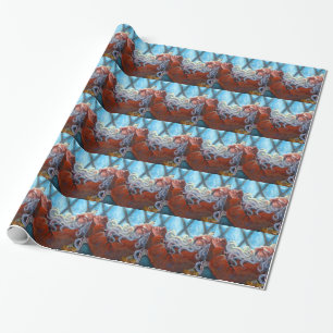 Nickerchen machende" Geschenk-Verpackung "Sankt Geschenkpapier