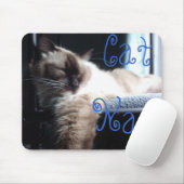 Nickerchen machende Ragdoll Katze Mousepad (Mit Mouse)
