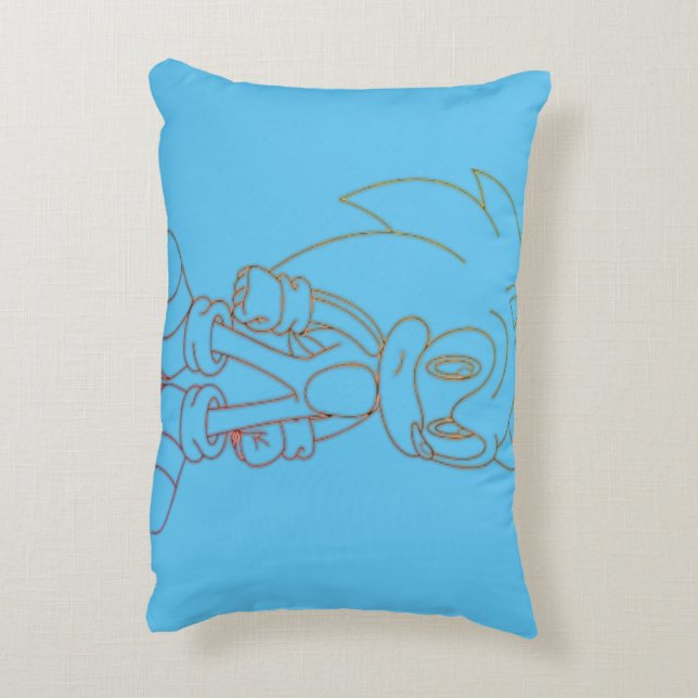 Nickerchen mit Sonic: Sonic the Igel Pillow Dekokissen (Rückseite(Vertikal))
