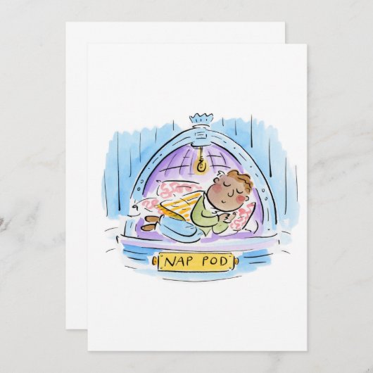 Nickerchen Pod Einladung (Vorne/Hinten)