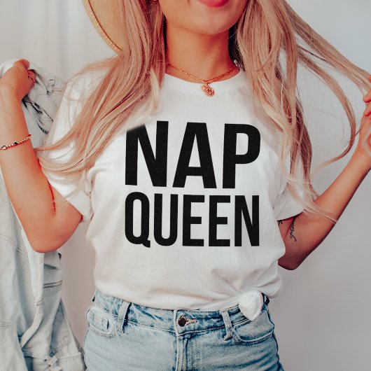Nickerchen Queen Black & White Quote T-Shirt