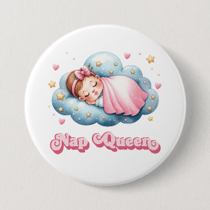 Nickerchen Queen Button