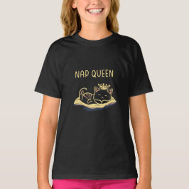 Nickerchen Queen Cat - Embrace Feline Relaxation T-Shirt