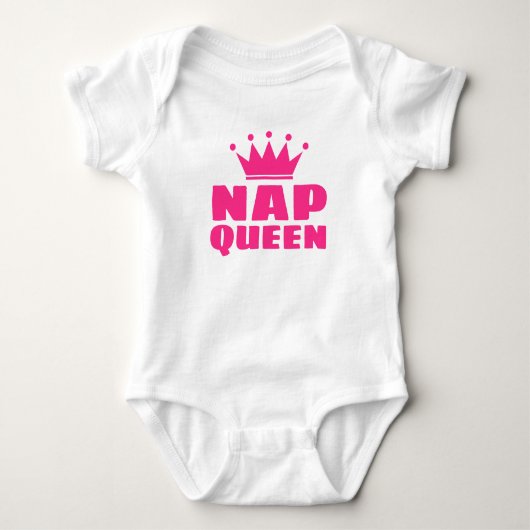 Nickerchen queen - Funny body suit für neugeborene Baby Strampler (Vorderseite)