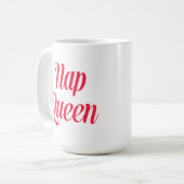 Nickerchen Queen Pink Cherry Red Kaffeetasse (Vorderseite Links)
