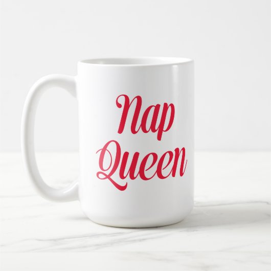 Nickerchen Queen Pink Cherry Red Kaffeetasse (Links)