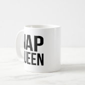 Nickerchen Queen Quote Kaffeetasse (Vorderseite Links)