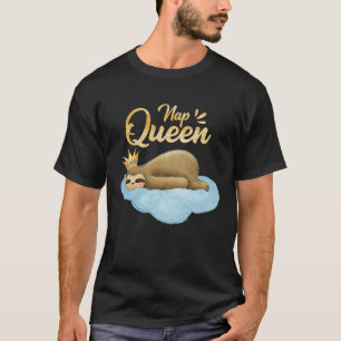Nickerchen Queen Sloth mit Niedlicher Kronendecke T-Shirt