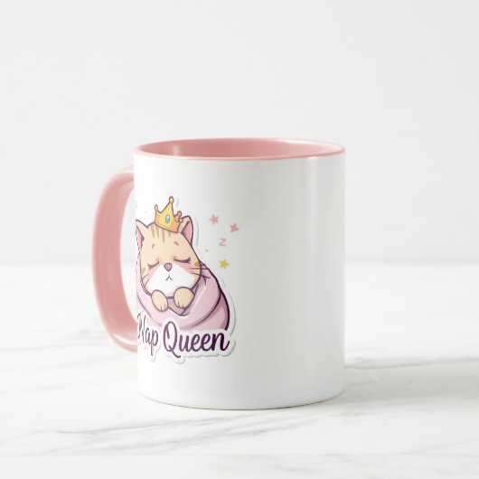 Nickerchen Queen Tasse (Vorderseite Links)