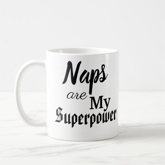 Nickerchen sind meine Supermacht Kaffeetasse (Links)
