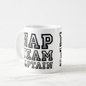 Nickerchen-Team-Kapitän Funny Mug Travel Mug Kaffeetasse (Vorderseite Links)