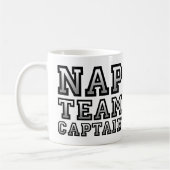 Nickerchen-Team-Kapitän Funny Mug Travel Mug Kaffeetasse (Links)