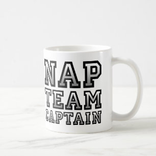 Nickerchen-Team-Kapitän Funny Mug Travel Mug Kaffeetasse