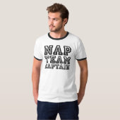 Nickerchen Team Kapitän Funny T - Shirt Redewendun (Vorne ganz)