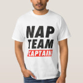 Nickerchen-Team-Kapitän T-Shirt (Vorderseite)