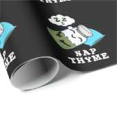 Nickerchen Thyme Funny Sleeping Herb Pun Dark BG Geschenkpapier (Rolleneckpunkt)