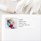 Nickerchen Time Kitty | ABSTRAKT | Wasserfarbe (Insitu)