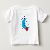 Nickerchen Time Moon Cartoon Baby T-shirt (Rückseite)