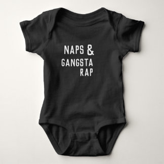 Nickerchen u. Gangsta Rap-Bodysuit Baby Strampler