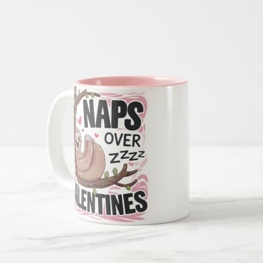 Nickerchen über Valentine Tasse (Vorderseite Links)