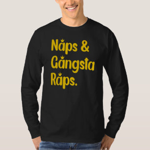 Nickerchen und Gangsta-Rap, die den Rap-Musiklüfte T-Shirt