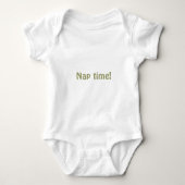 Nickerchen-Zeit! Bio Onsie Baby Strampler (Vorderseite)