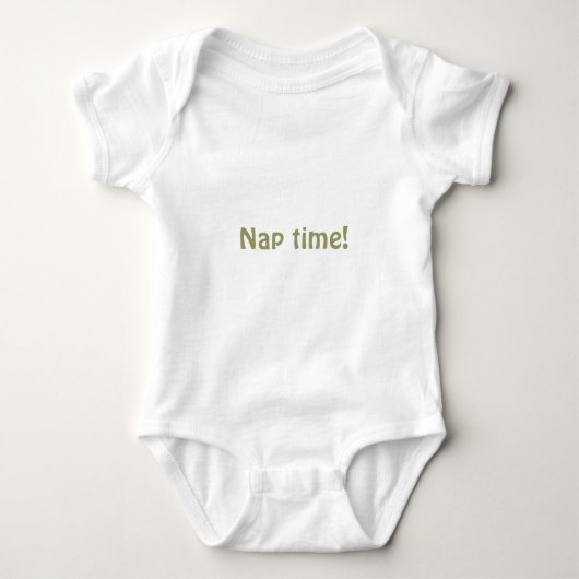 Nickerchen-Zeit! Bio Onsie Baby Strampler (Vorderseite)