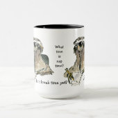 Nickerchen-Zeit-faule Bürosloth-Kaffee-Tasse Tasse (Zentrum)
