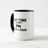 Nickerchen ZEIT GLÜCKLICH STUNDE Tasse (Vorderseite Links)