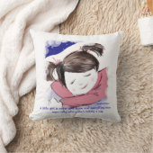 Nickerchen-Zeit-Kleines Mädchen-Lustiges Kissen (Decke)