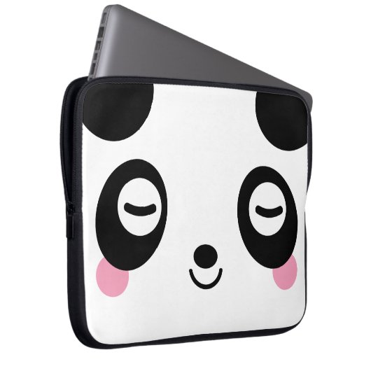 Nickerchen-Zeit-Panda Laptopschutzhülle (Vorne Rechts)