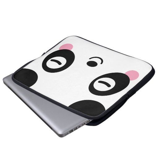 Nickerchen-Zeit-Panda Laptopschutzhülle (Vorne Knopf)