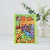 Nickerchen-Zeit Postkarte (Stehend Vorderseite)