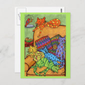 Nickerchen-Zeit Postkarte (Vorne/Hinten)