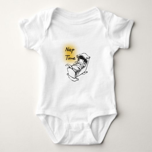 Nickerchen-Zeit-WiegeKitty Baby Strampler (Vorderseite)