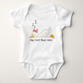 Nickerchen zuerst, Panik später - Alberne Gans Baby Strampler (Vorderseite)