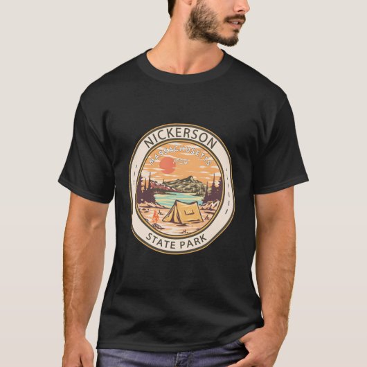 Nickerson Staat Park Massachusetts Abzeichen T-Shirt (Vorderseite)