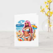Nicki Minaj Beach Sticker Karte (Gelbe Blume)