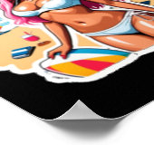 Nicki Minaj Beach Sticker Poster (Ecke)
