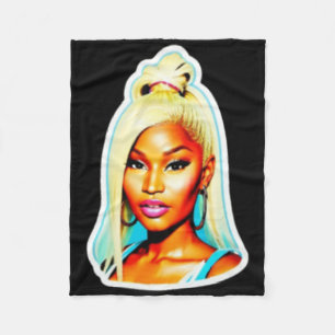 Nicki Minaj Sticker Fleecedecke