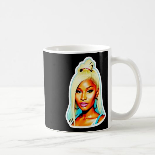 Nicki Minaj Sticker Kaffeetasse (Rechts)