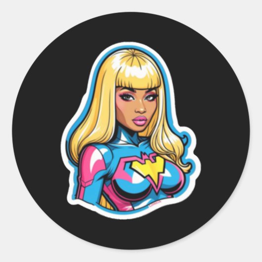 Nicki Minaj Superhero Sticker (Vorderseite)