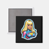 Nicki Minaj Superhero Sticker Magnet (Vorderseite/Rückseite)