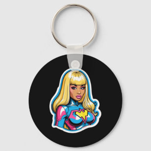 Nicki Minaj Superhero Sticker Schlüsselanhänger