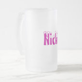 Nicki-Name Art-Mattierte Tasse (Vorderseite Links)