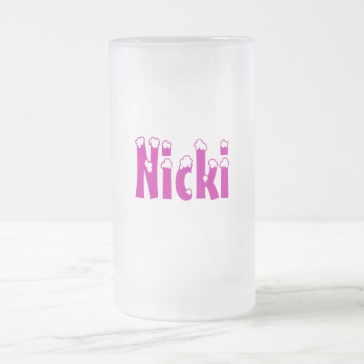 Nicki-Name Art-Mattierte Tasse (Mittel)