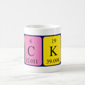 Nicki Namen-Tasse periodischer Tabelle Kaffeetasse (Mittel)