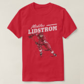 Nicklas Lidstrom Retro T-Shirt (Design vorne)