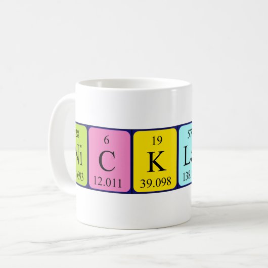 Nicklaus Periodenname Tasse (Vorderseite Links)