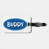 Nickname Buddy Gepäckanhänger (Rückseite horizontal)